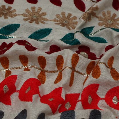 Colored Linen Embroidery Fabric