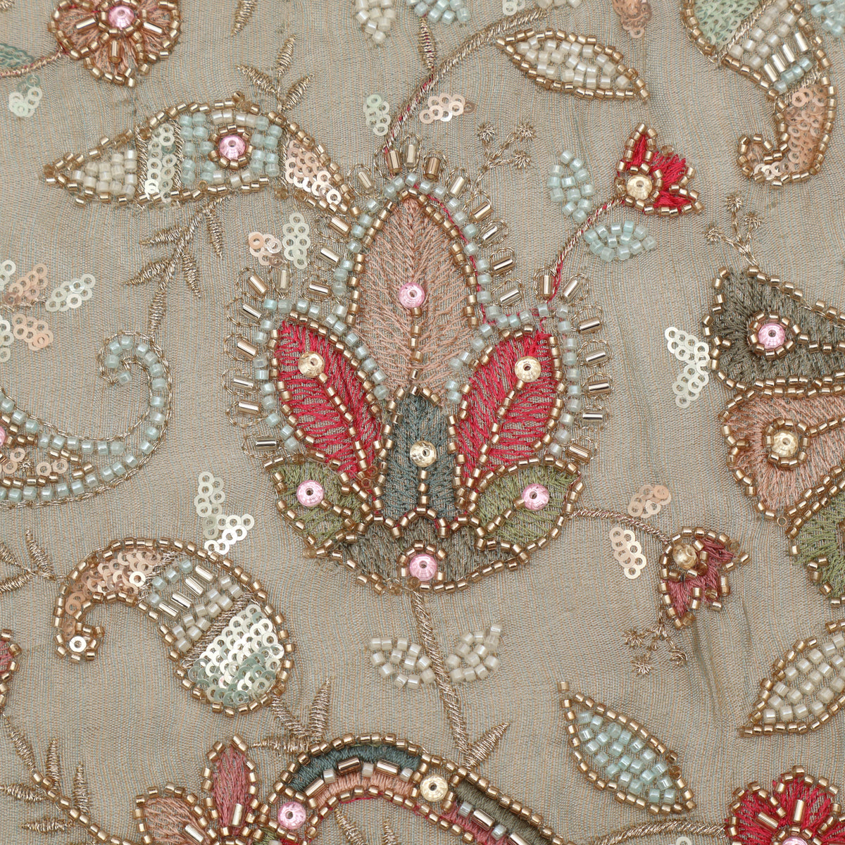 Tissue Sequins Embroidery Fabric