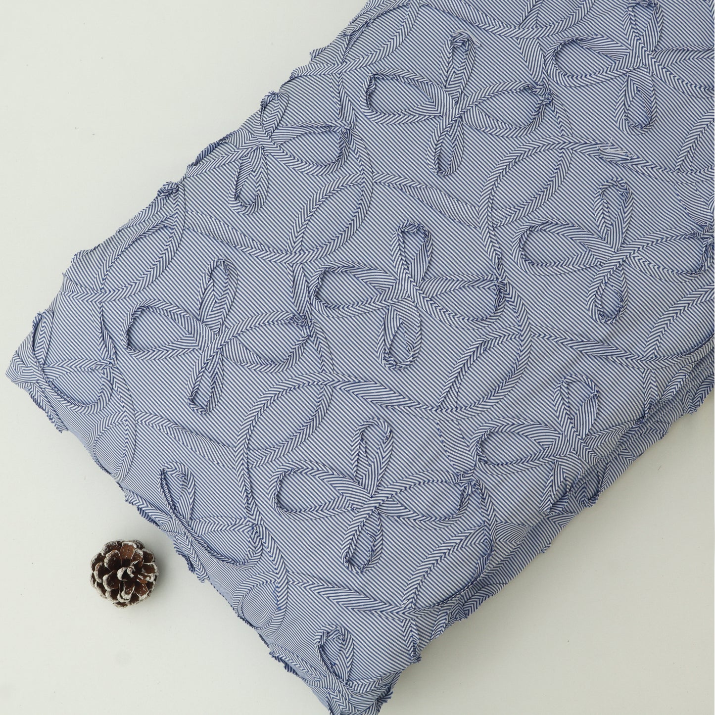Cotton Stripe Embroidery Fabric