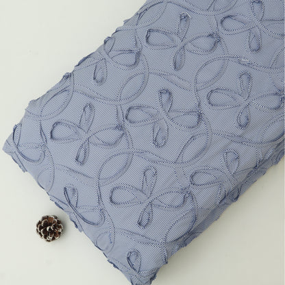 Cotton Stripe Embroidery Fabric