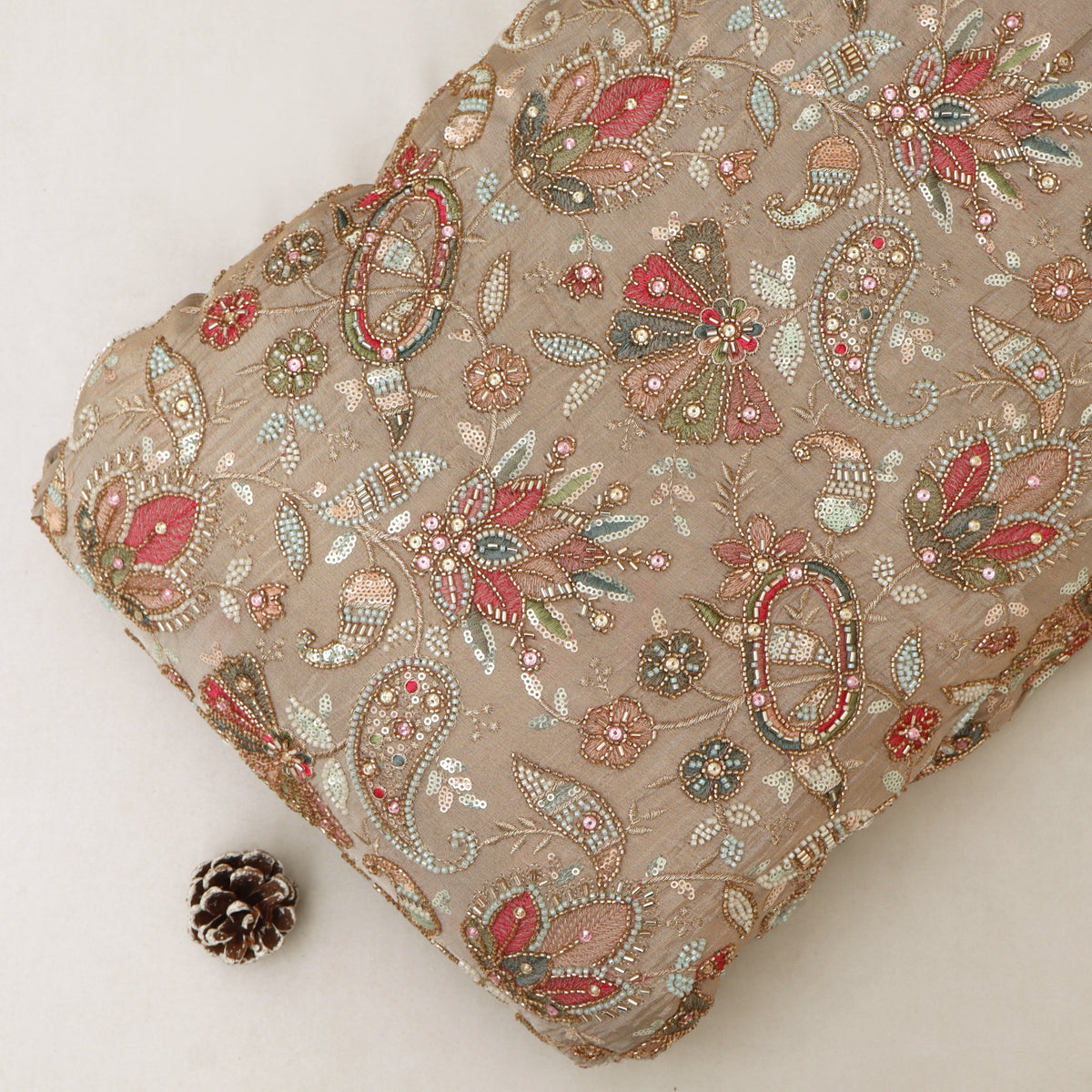 Tissue Sequins Embroidery Fabric