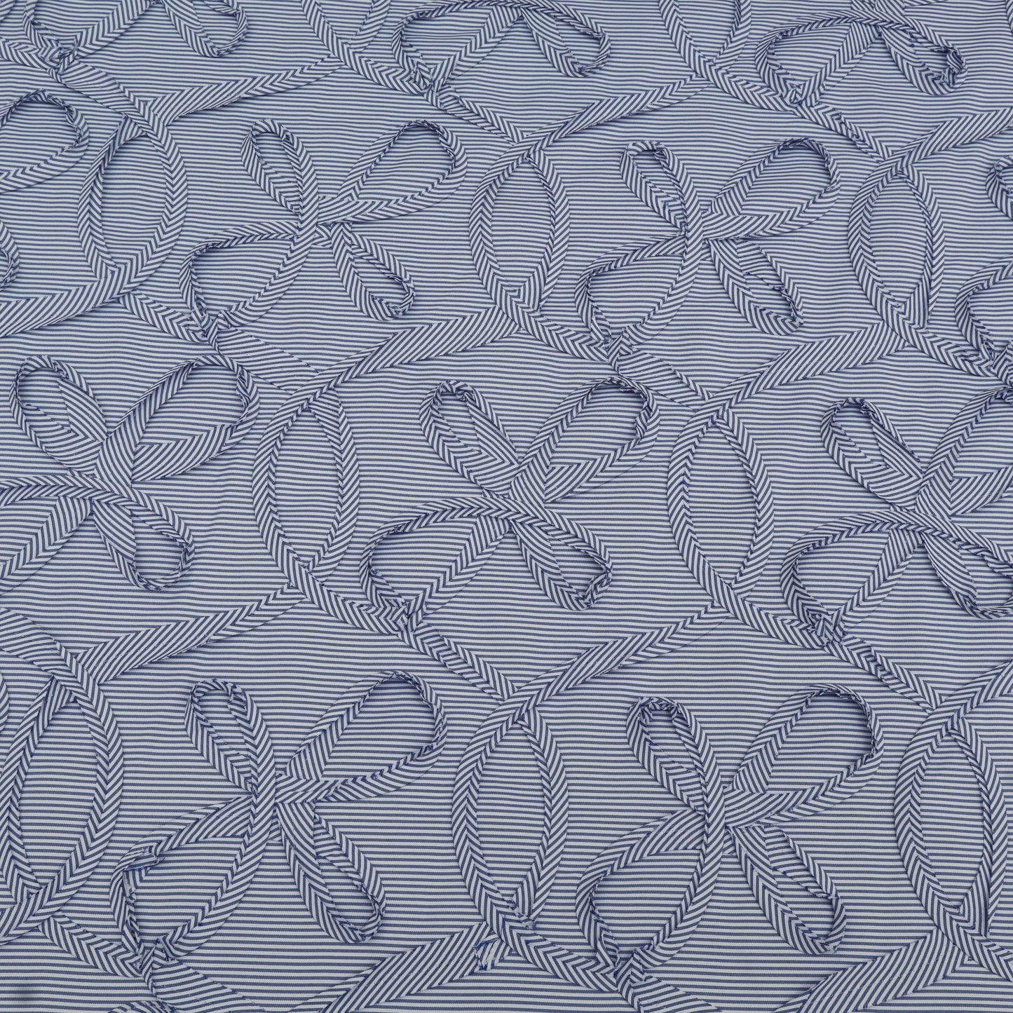 Cotton Stripe Embroidery Fabric