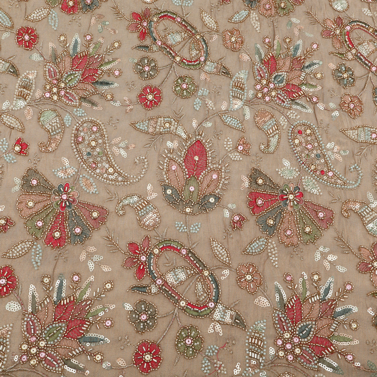 Tissue Sequins Embroidery Fabric
