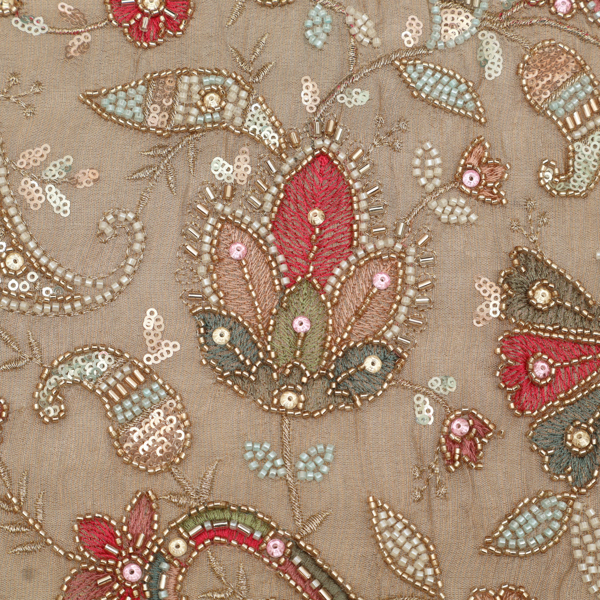 Tissue Sequins Embroidery Fabric