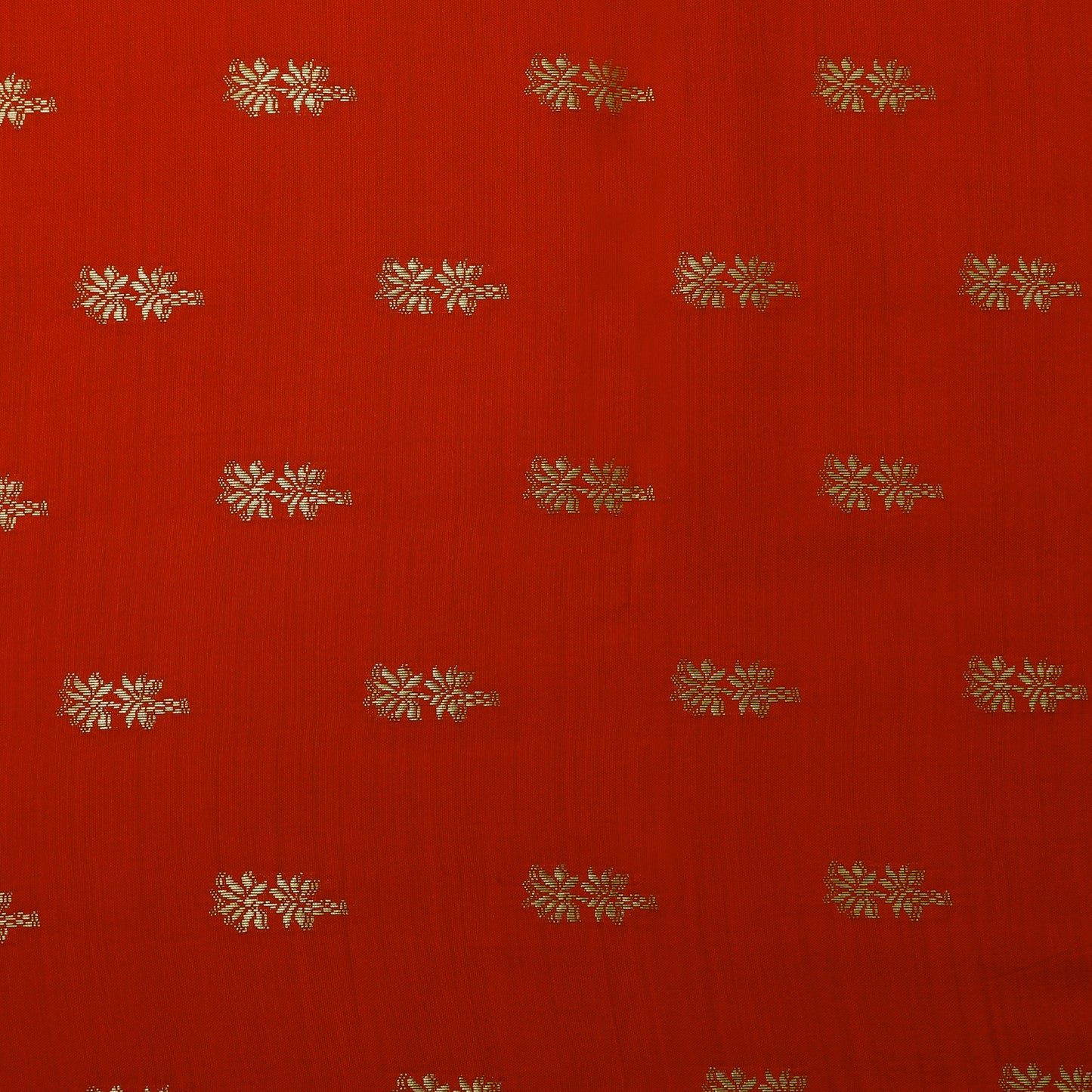 Red Color Munga Brocade Fabric