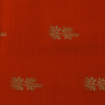Red Color Munga Brocade Fabric
