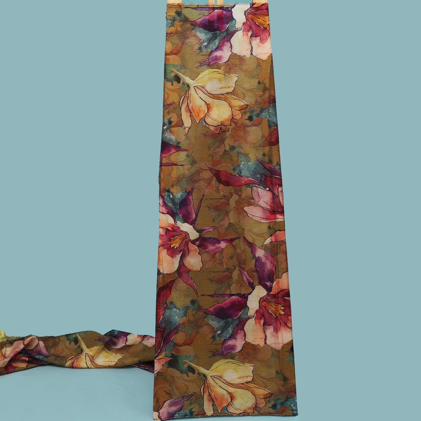 Multi-Color Chinon Crush Print Fabric