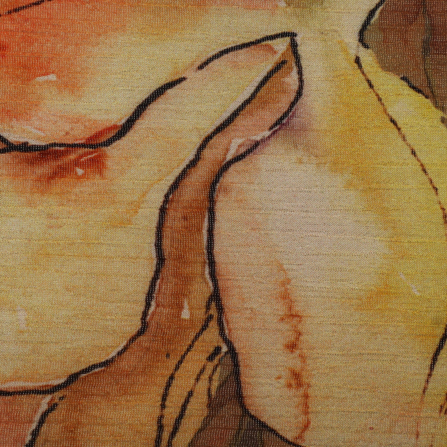 Multi-Color Chinon Crush Print Fabric