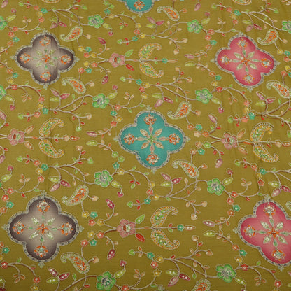 Burberry Postion Print Embroidery Fabric