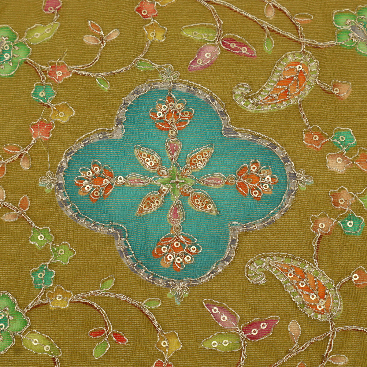 Burberry Postion Print Embroidery Fabric