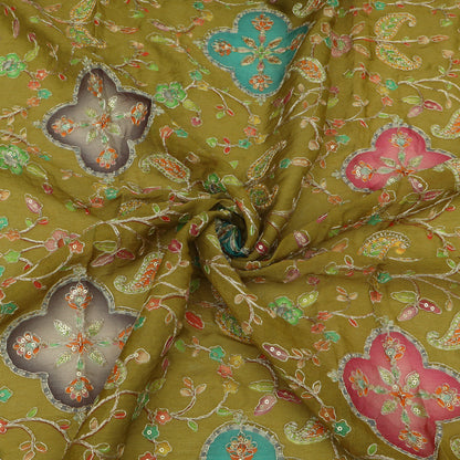 Burberry Postion Print Embroidery Fabric