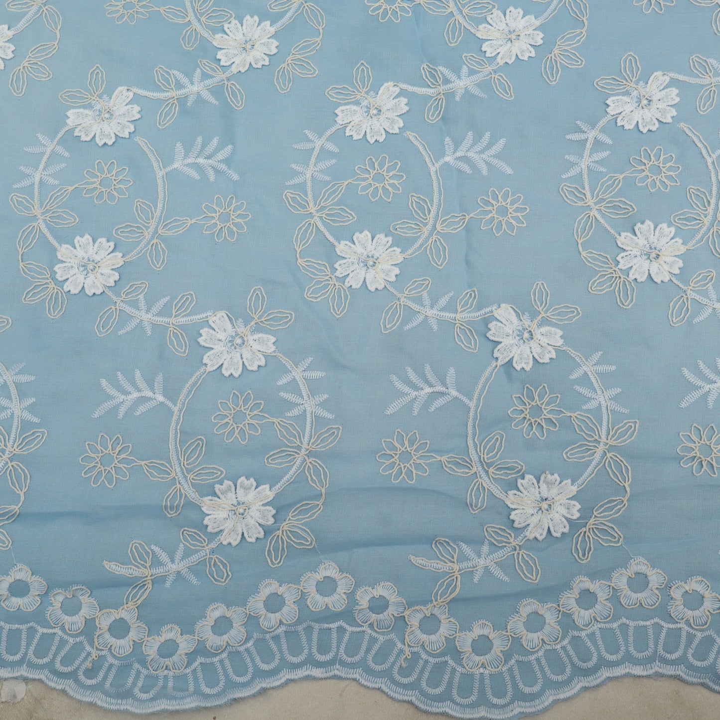 Cotton Linen Embroidery Fabric