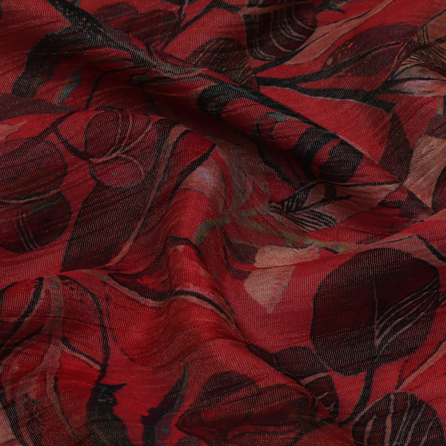 Multi-Color Chinon Crush Print Fabric