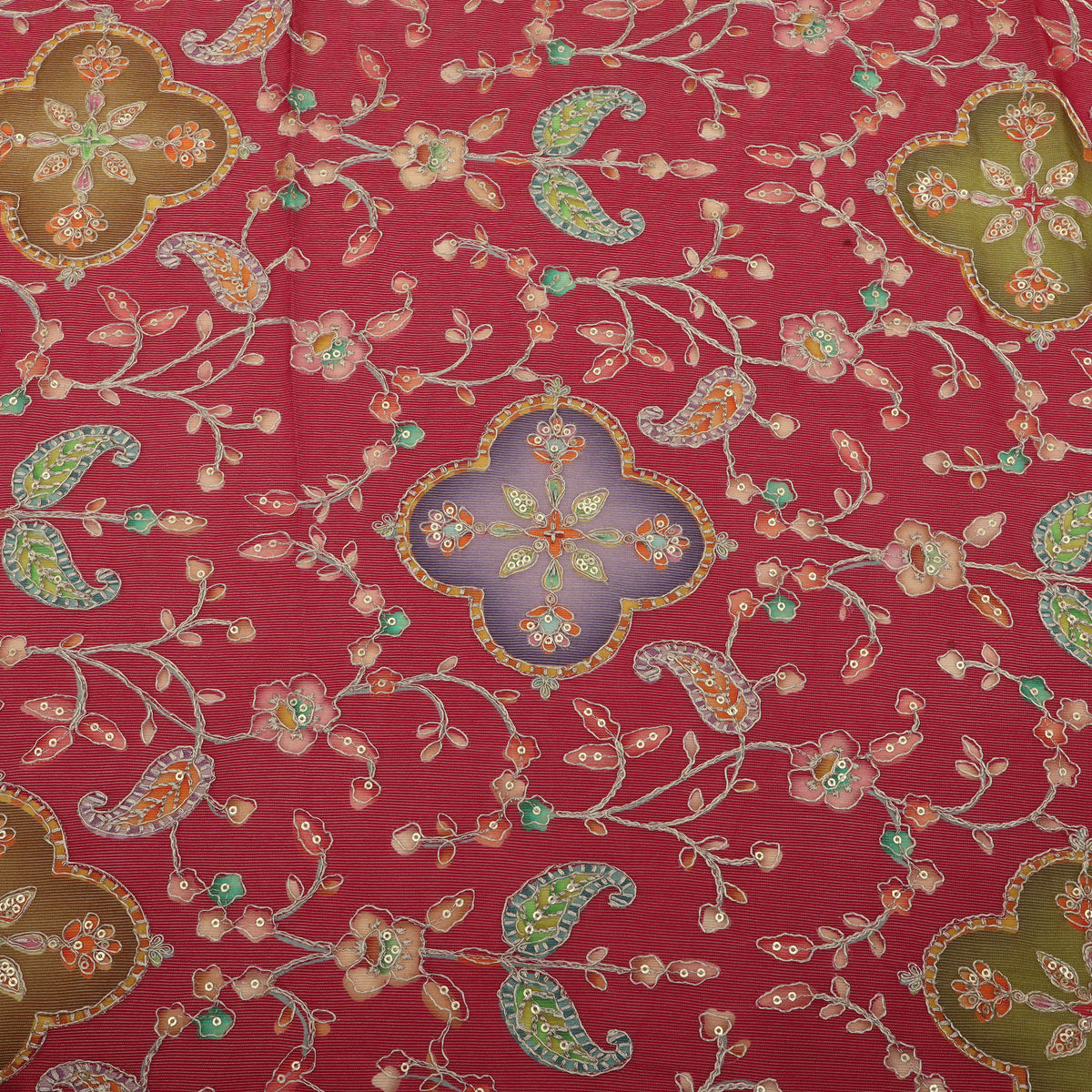 Burberry Postion Print Embroidery Fabric