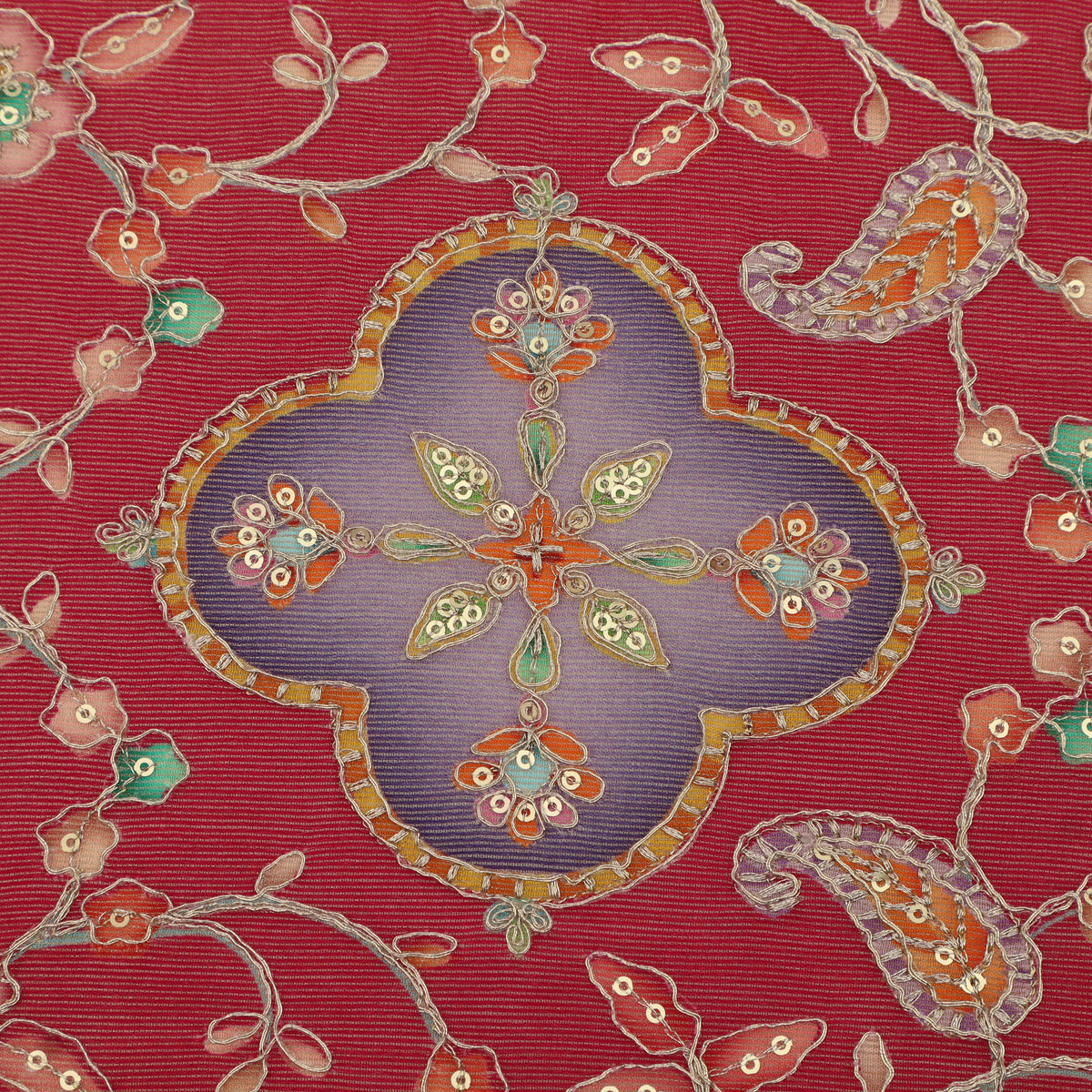 Burberry Postion Print Embroidery Fabric
