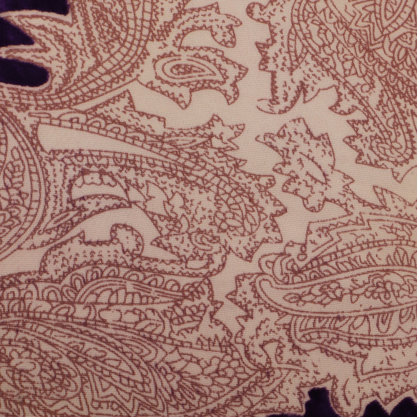 Brasso Velvet Fabric Dark Blue And Dark Purple