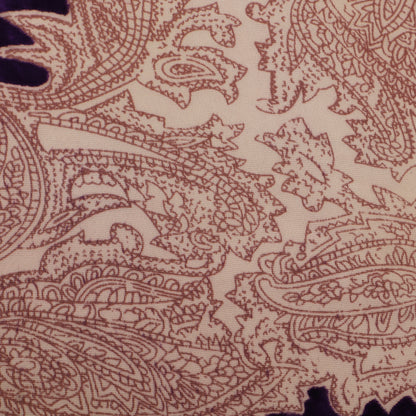 Brasso Velvet Fabric Dark Blue And Dark Purple