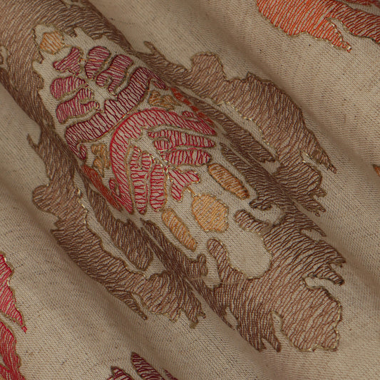 Colored Linen Embroidery Fabric