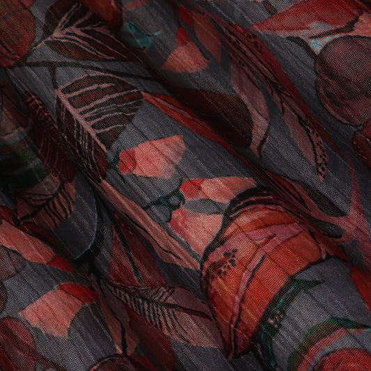 Multi-Color Chinon Crush Print Fabric