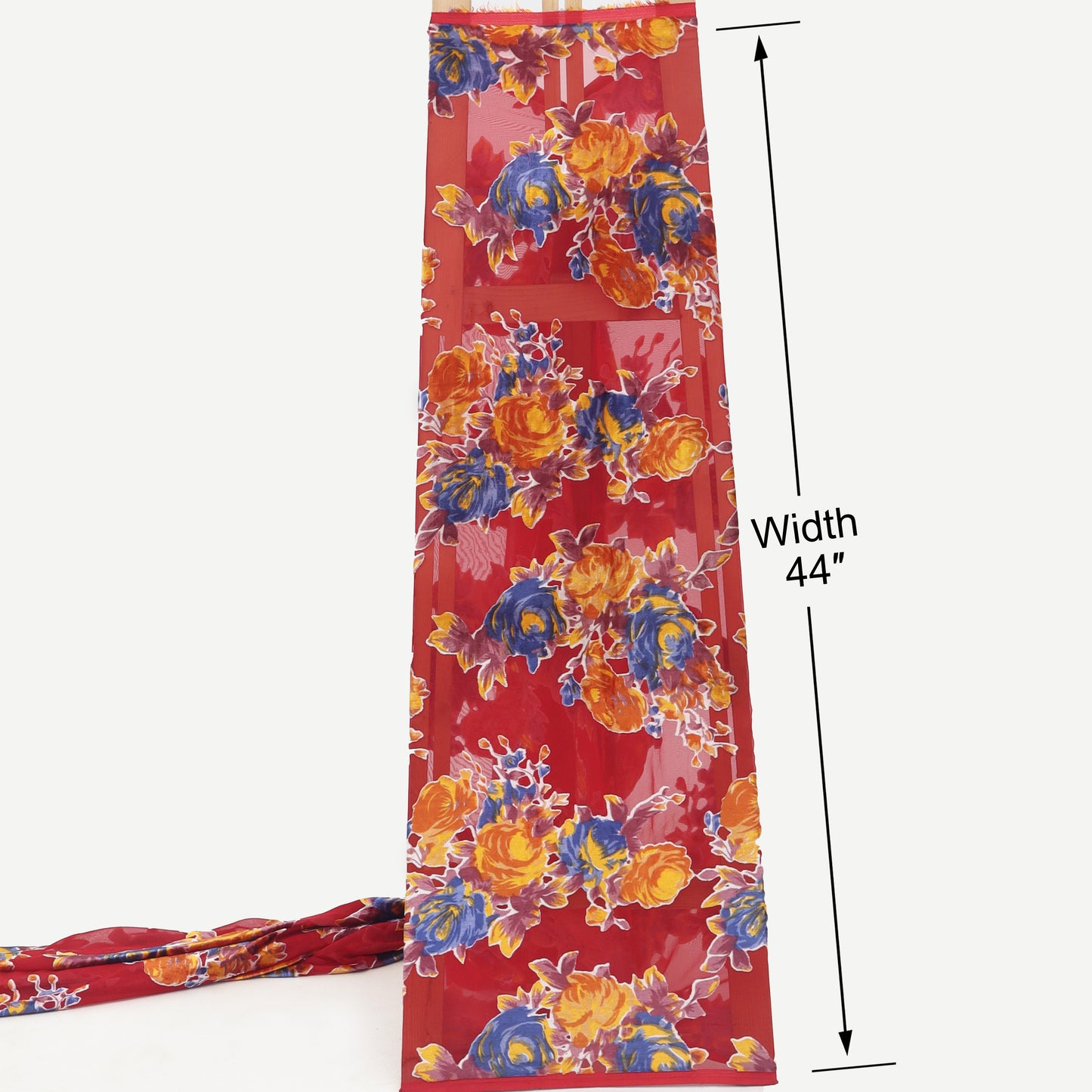 Red Brasso Velvet Fabric