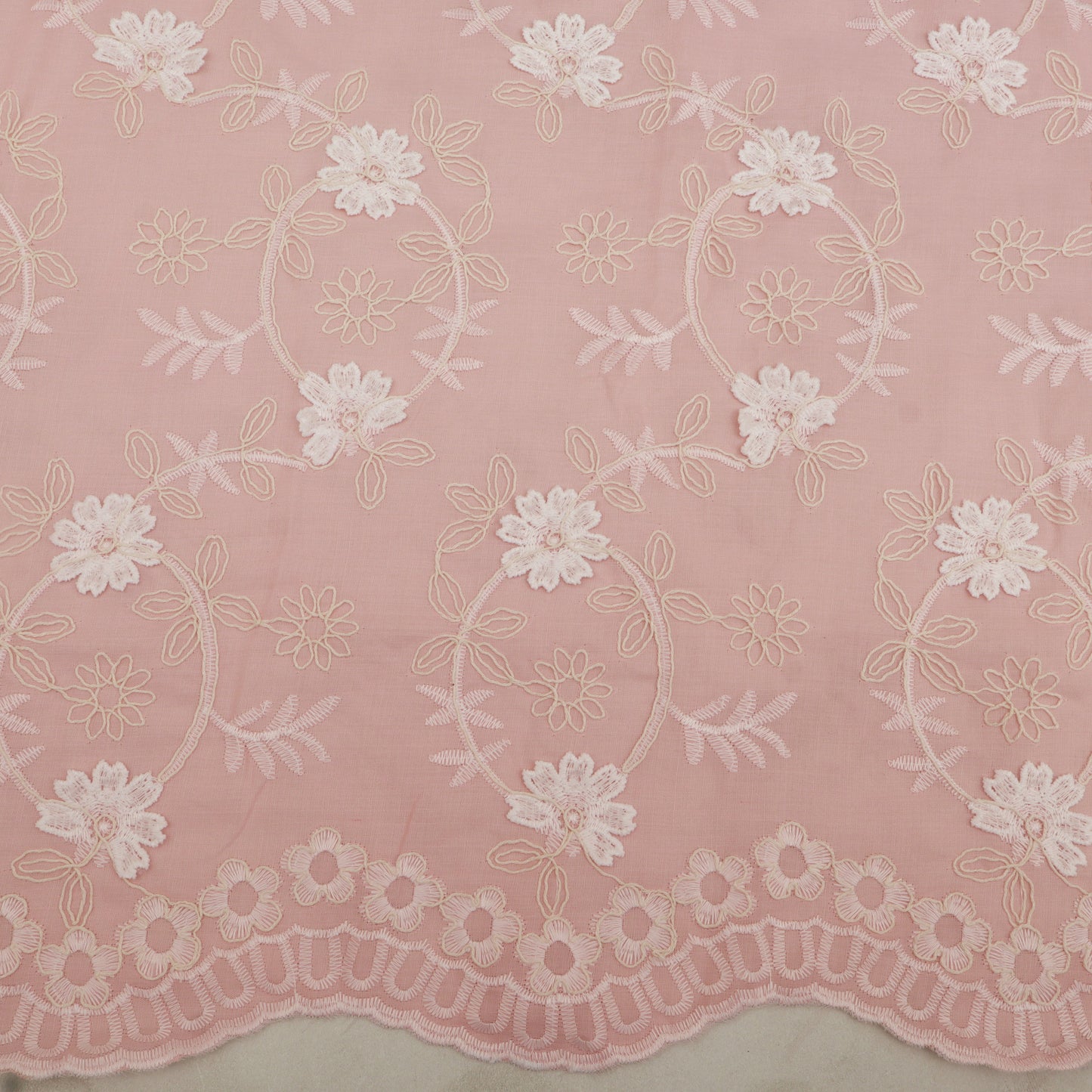 Cotton Linen Embroidery Fabric