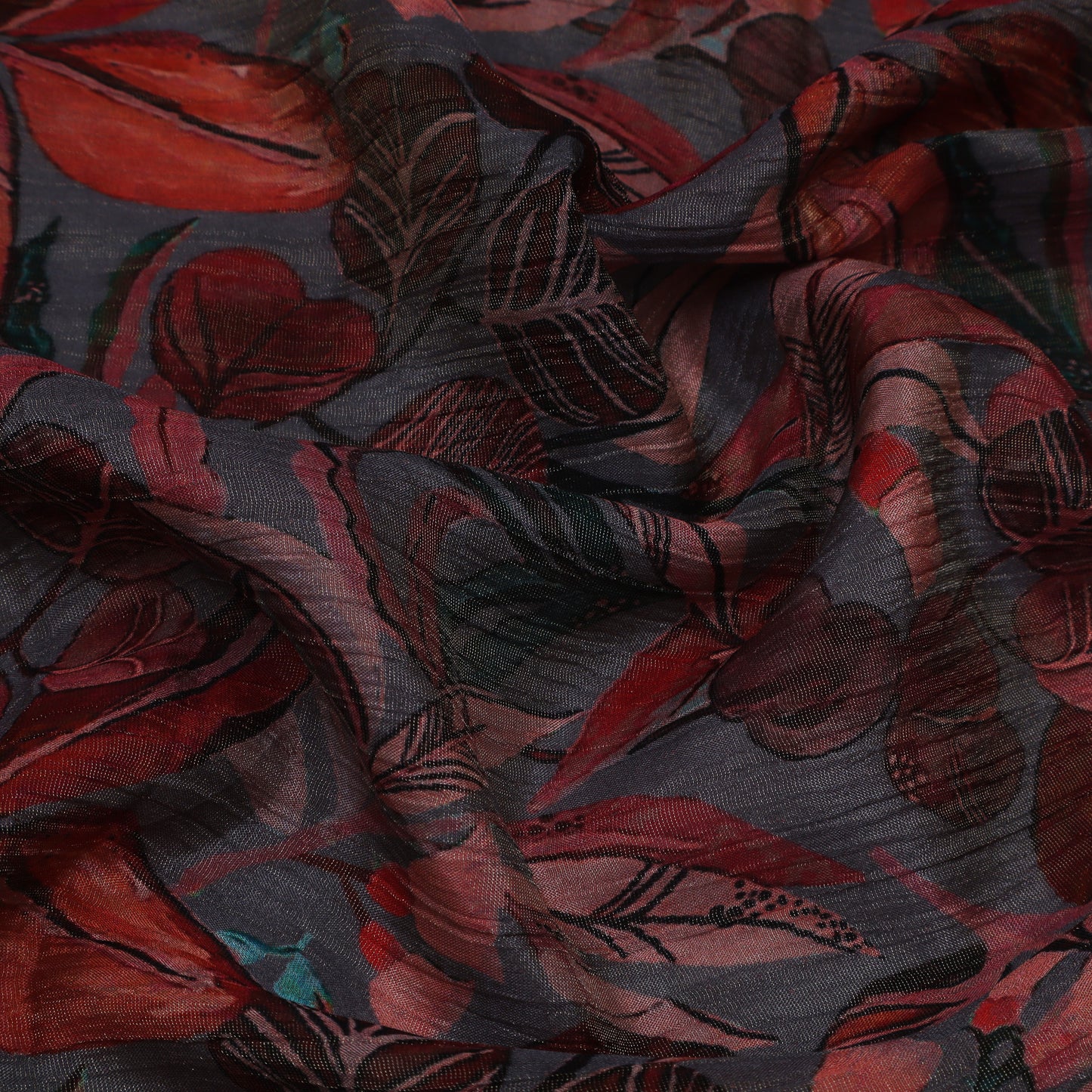 Multi-Color Chinon Crush Print Fabric