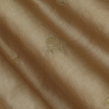 Beige Color Munga Brocade Fabric