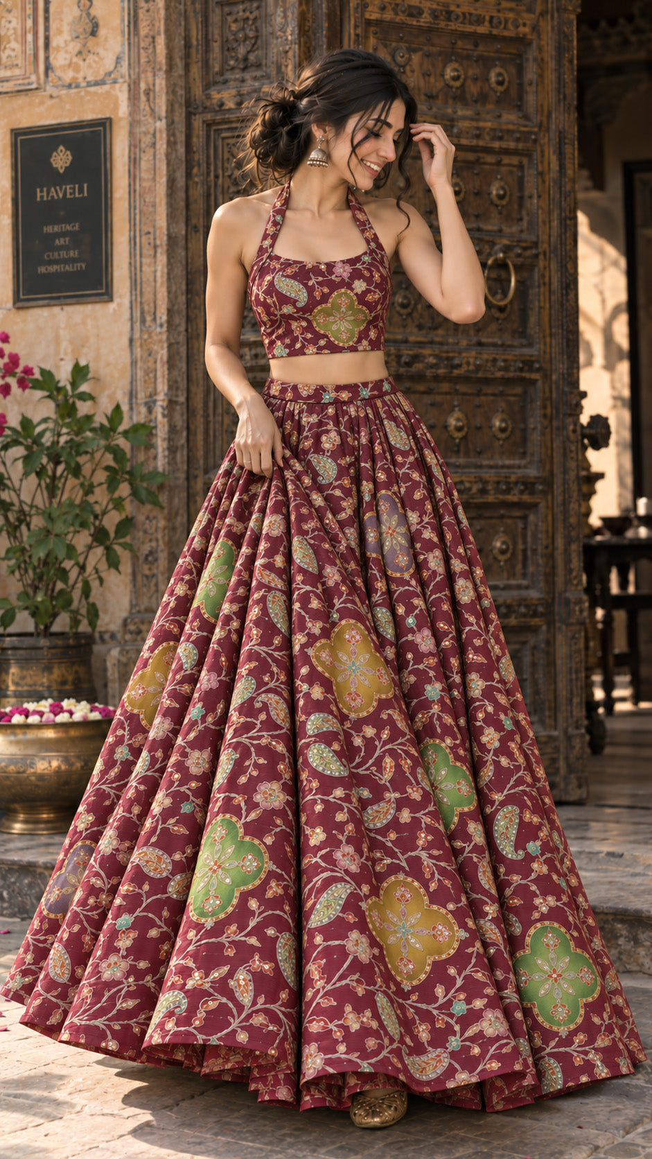 Burberry Postion Print Embroidery Fabric