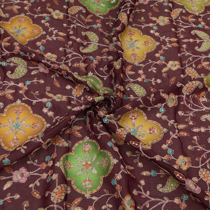 Burberry Postion Print Embroidery Fabric