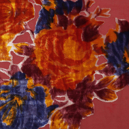 Red Brasso Velvet Fabric