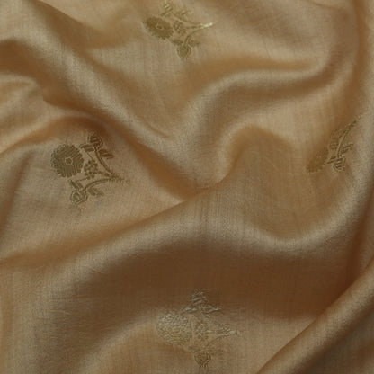 Beige Color Munga Brocade Fabric