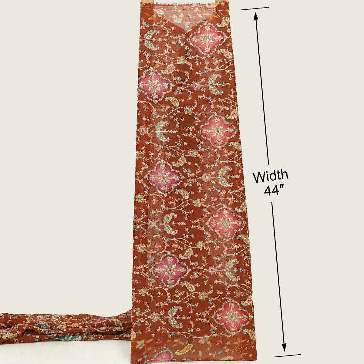 Burberry Postion Print Embroidery Fabric