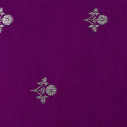 Purple Color Munga Brocade Fabric