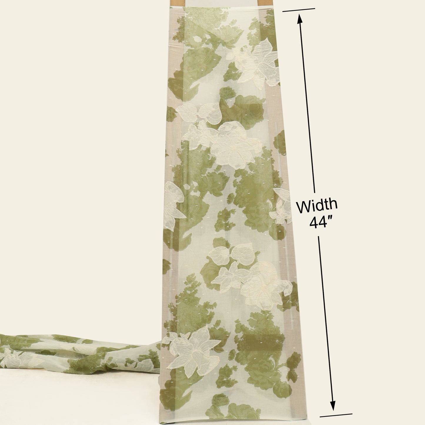 Mul Cotton Print Embroidery Fabric