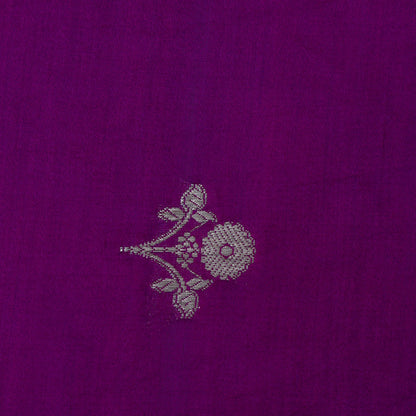 Purple Color Munga Brocade Fabric