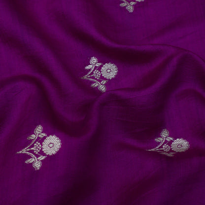 Purple Color Munga Brocade Fabric