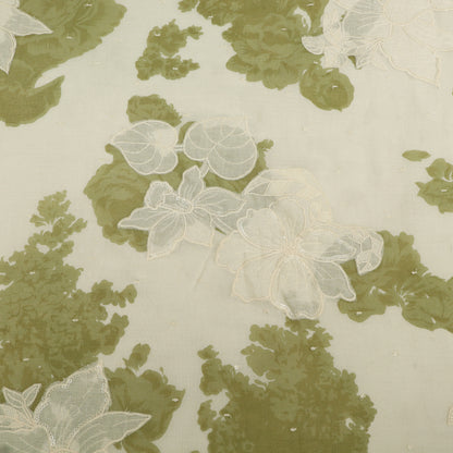Mul Cotton Print Embroidery Fabric