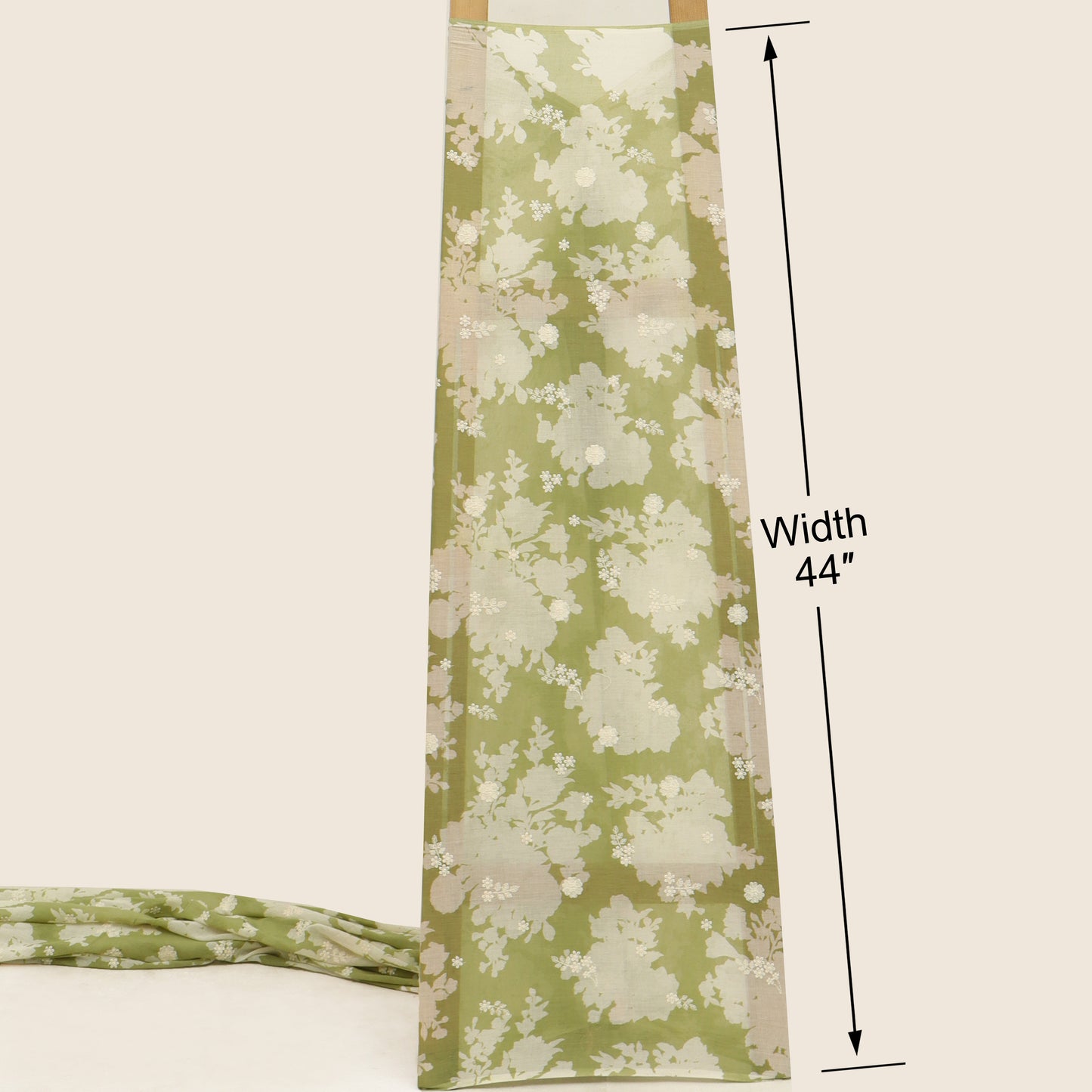 Mul Cotton Print Embroidery Fabric