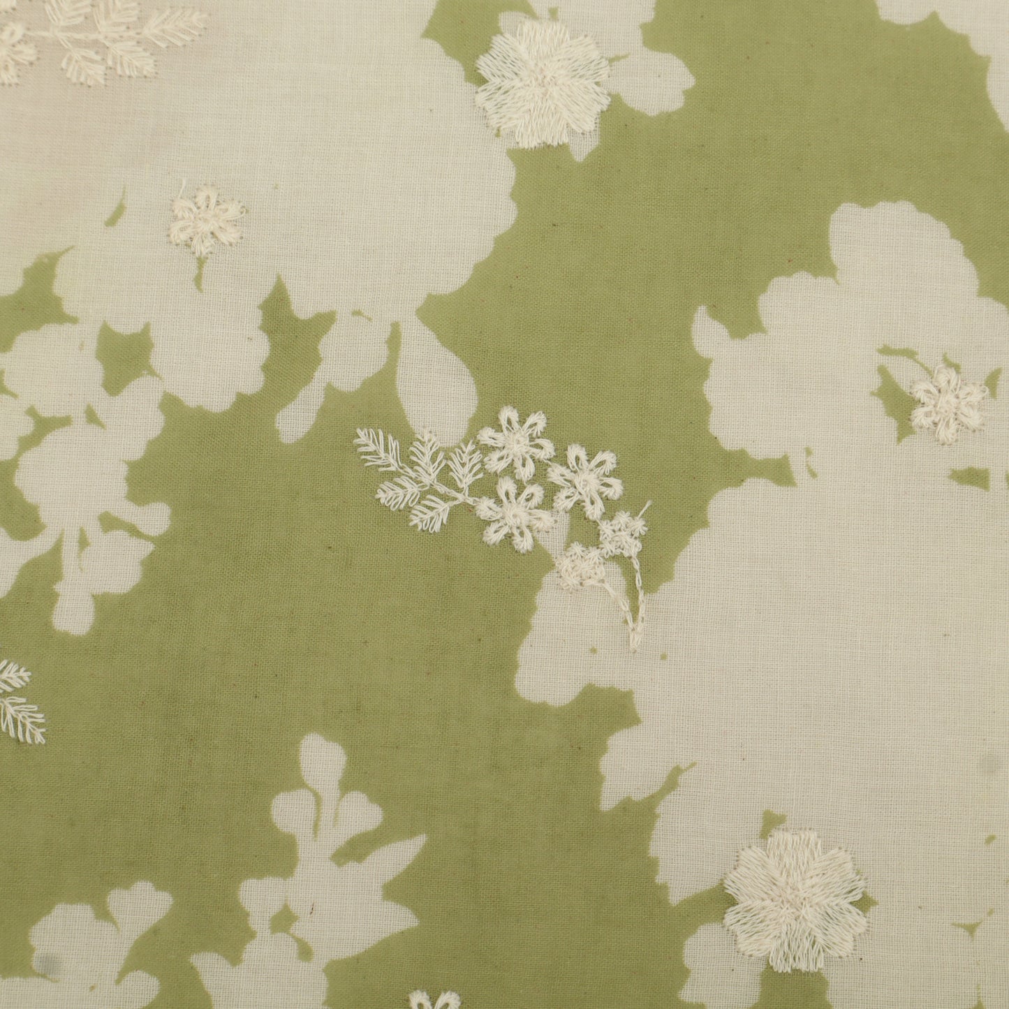 Mul Cotton Print Embroidery Fabric