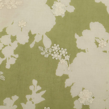 Mul Cotton Print Embroidery Fabric