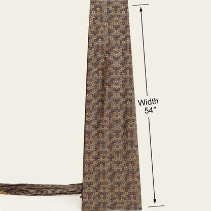 Brown Color Brasso Velvet Fabric