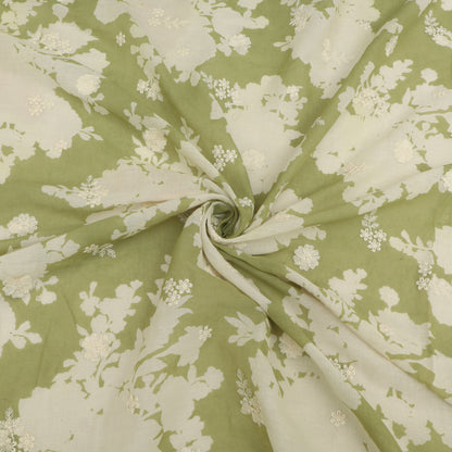 Mul Cotton Print Embroidery Fabric