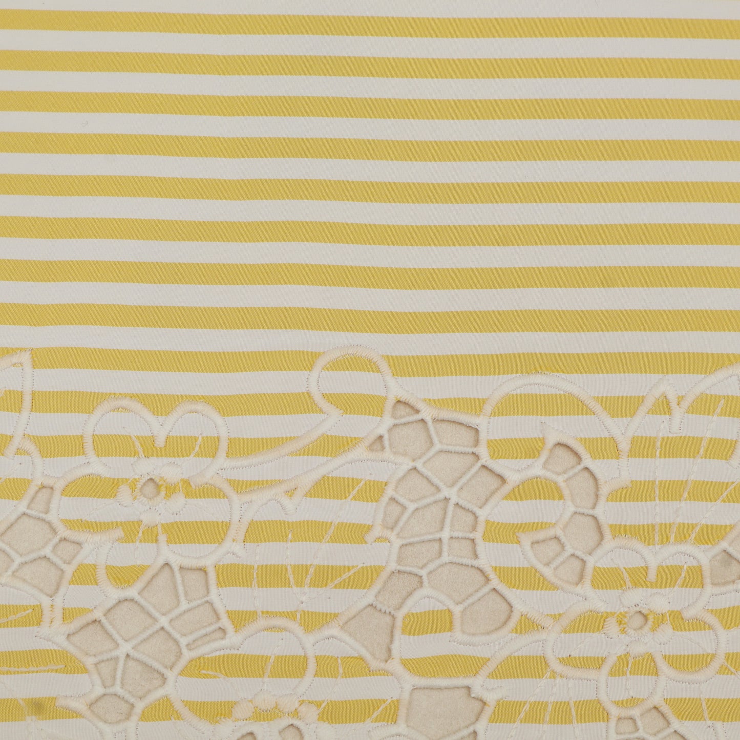 Cotton Stripe Embroidery Fabric