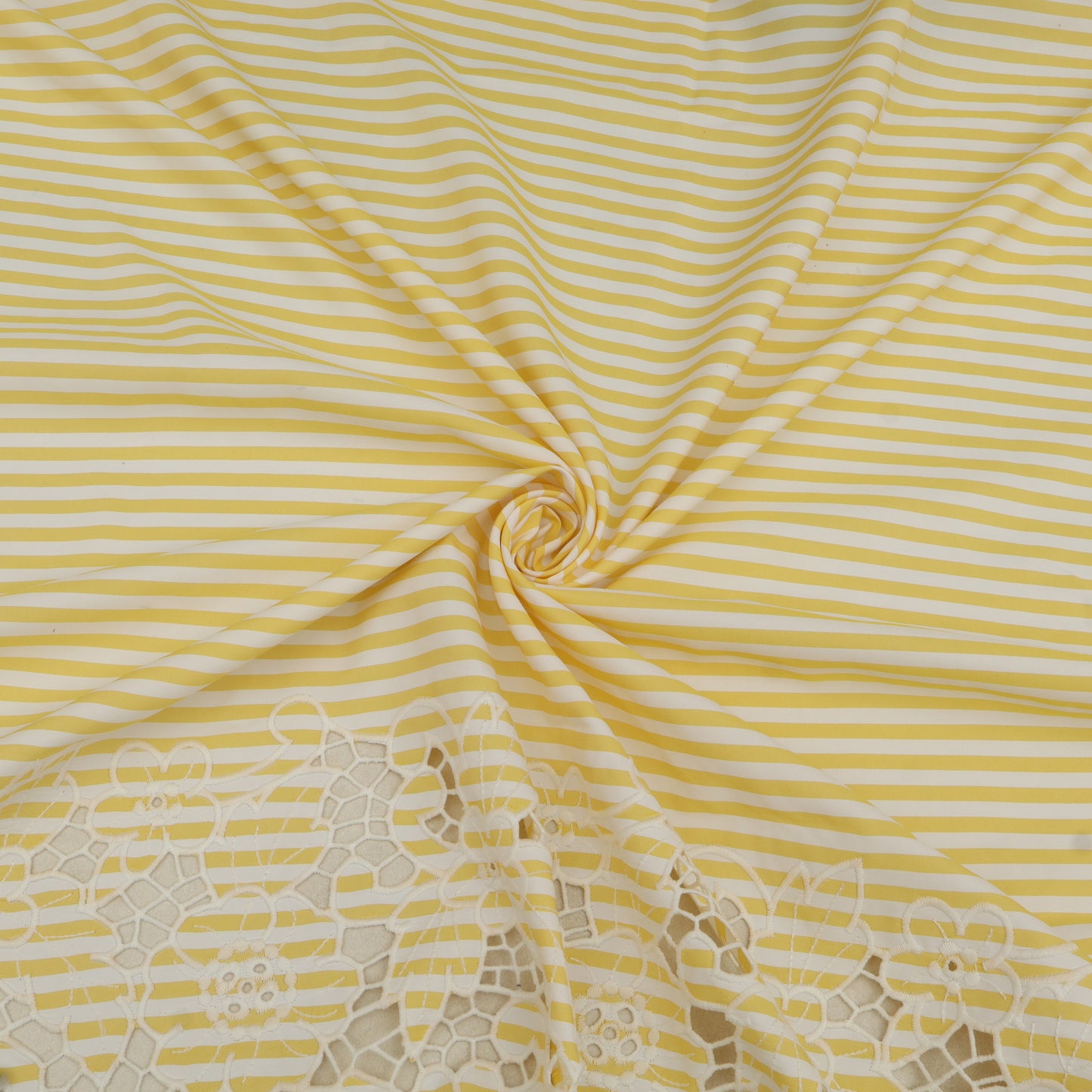 Cotton Stripe Embroidery Fabric