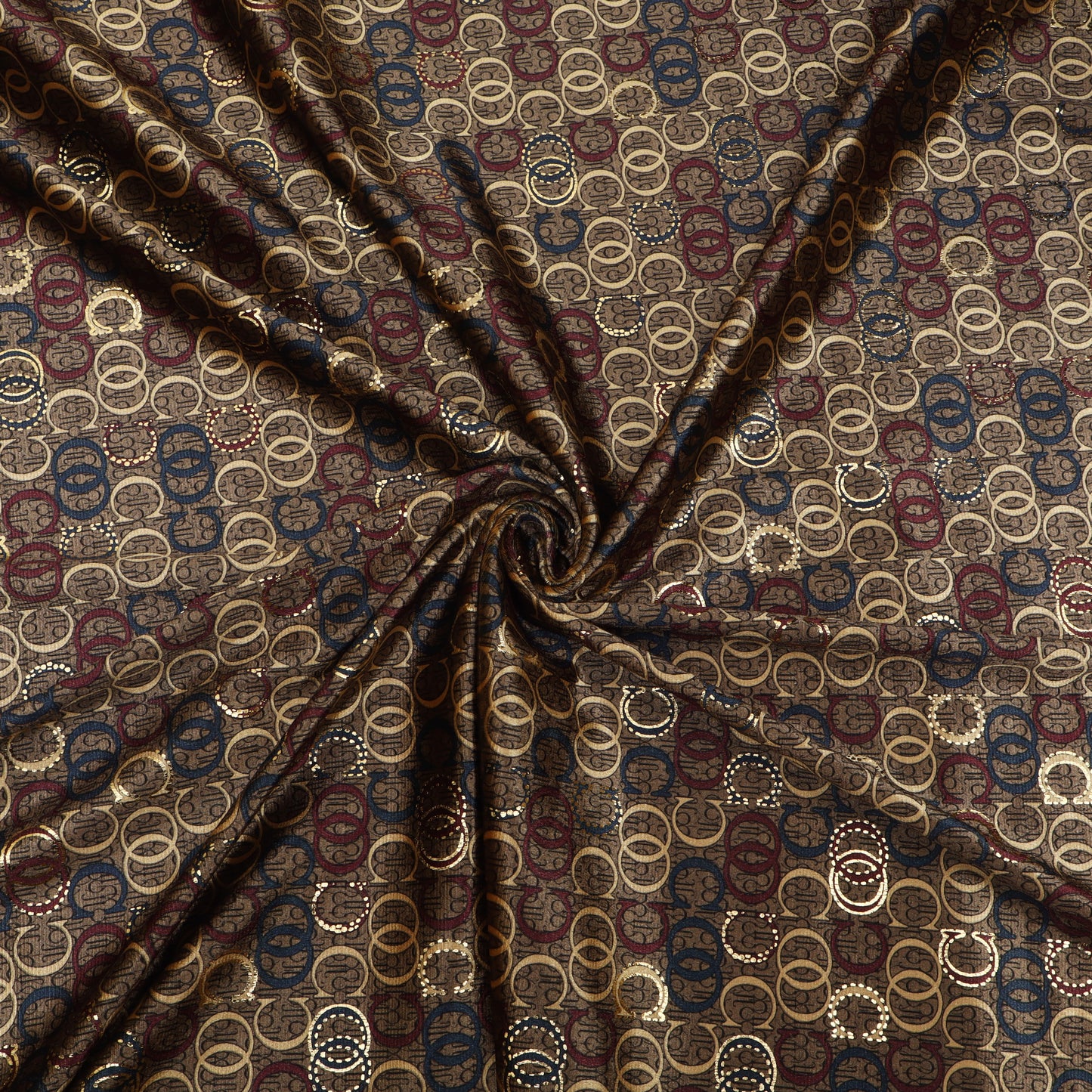 Brown Color Brasso Velvet Fabric