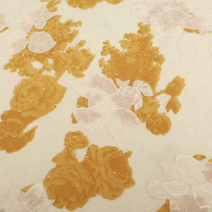 Mul Cotton Print Embroidery Fabric