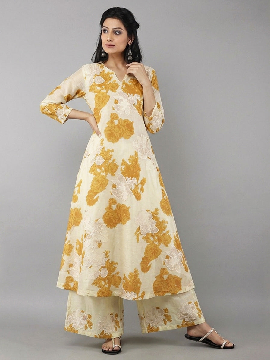 Mul Cotton Print Embroidery Fabric