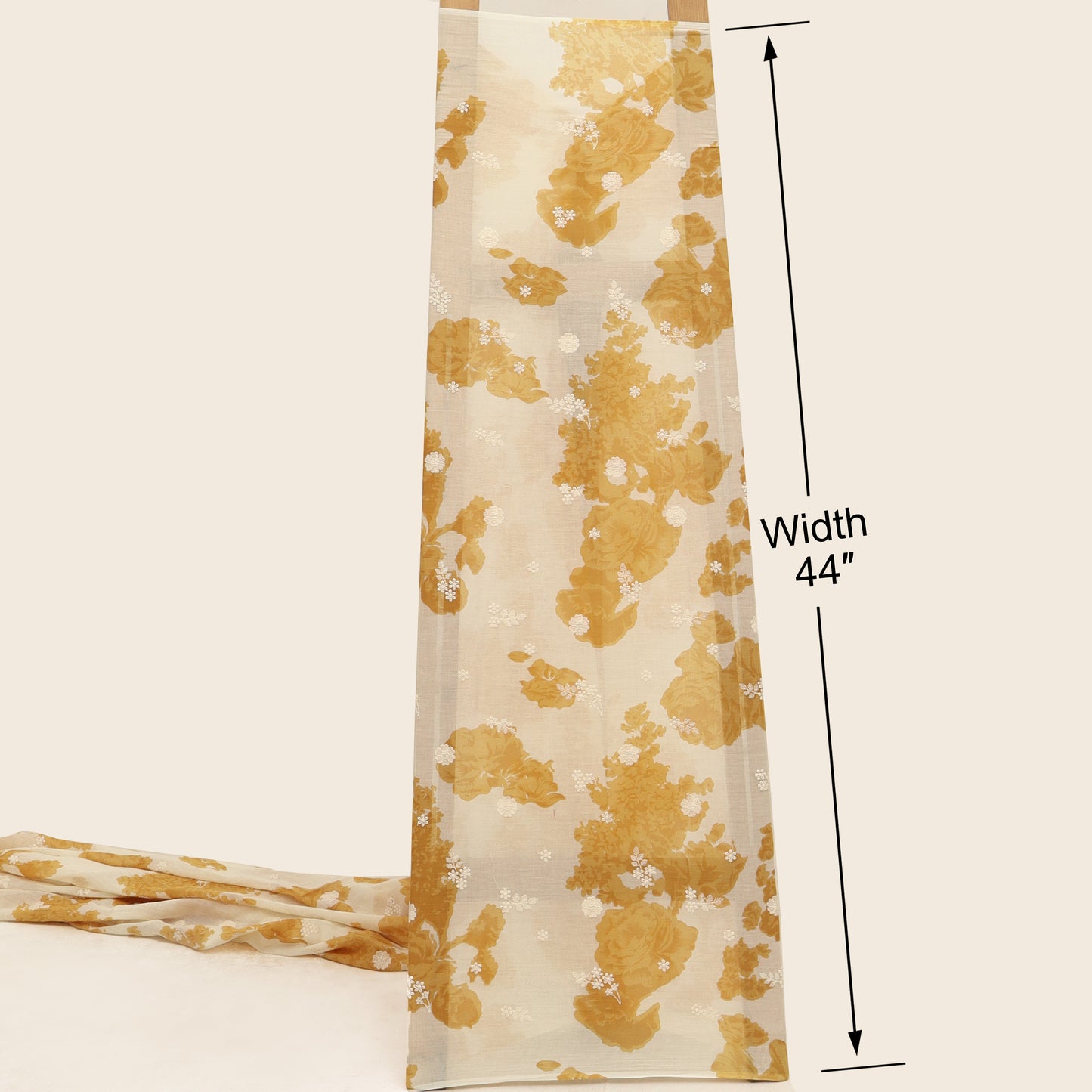 Mul Cotton Print Embroidery Fabric