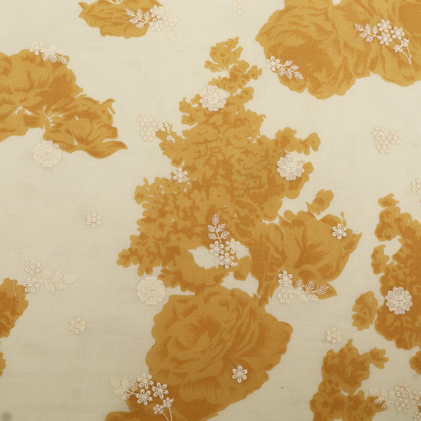 Mul Cotton Print Embroidery Fabric