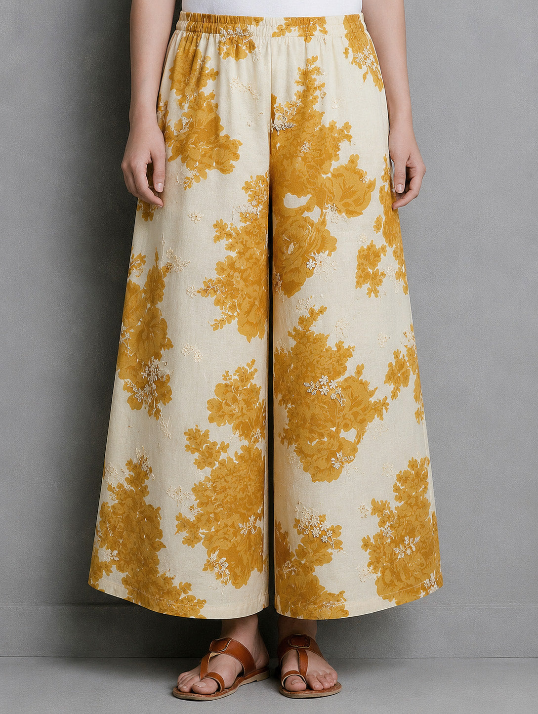 Mul Cotton Print Embroidery Fabric